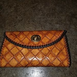 Vintage Tooled Leathwr Wallet